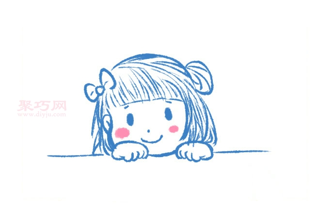 兒童畫可愛小女孩怎么畫 來看可愛小女孩簡筆畫畫法